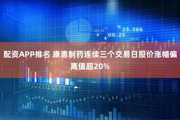 配资APP排名 康惠制药连续三个交易日股价涨幅偏离值超20%