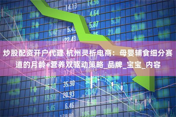 炒股配资开户代理 杭州灵析电商：母婴辅食细分赛道的月龄+营养双驱动策略_品牌_宝宝_内容